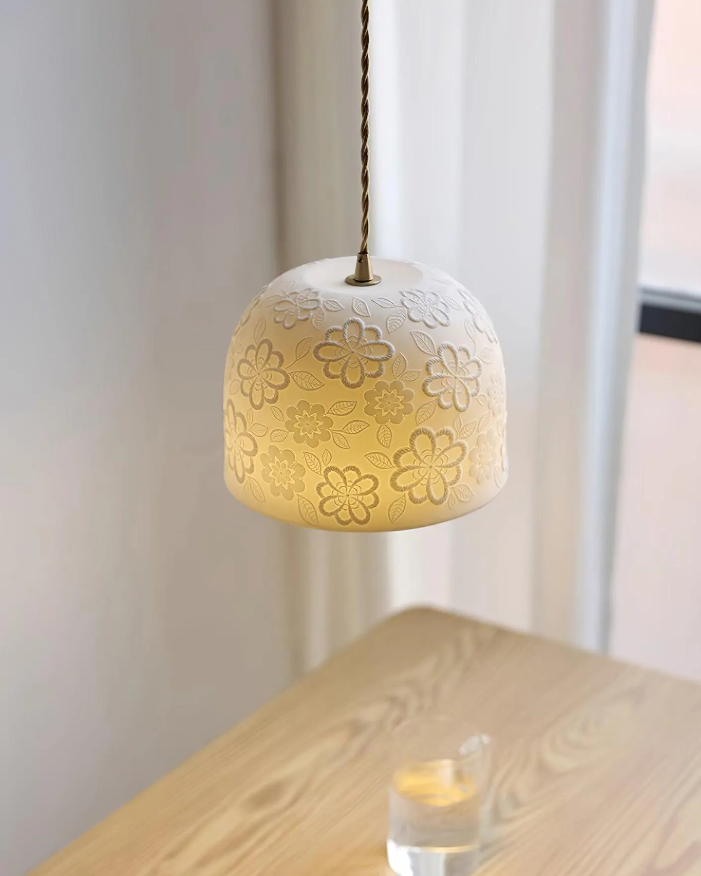 Corals Ceramics Pendant Lamp 7.8″- 5.5″