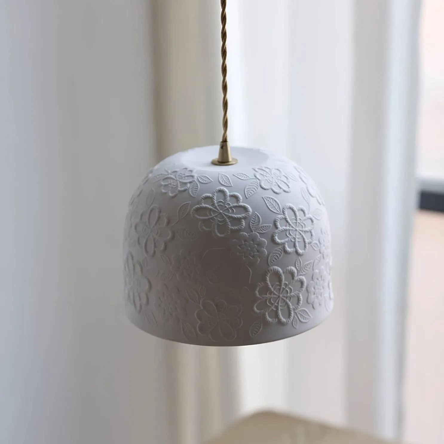 Corals Ceramics Pendant Lamp 7.8″- 5.5″