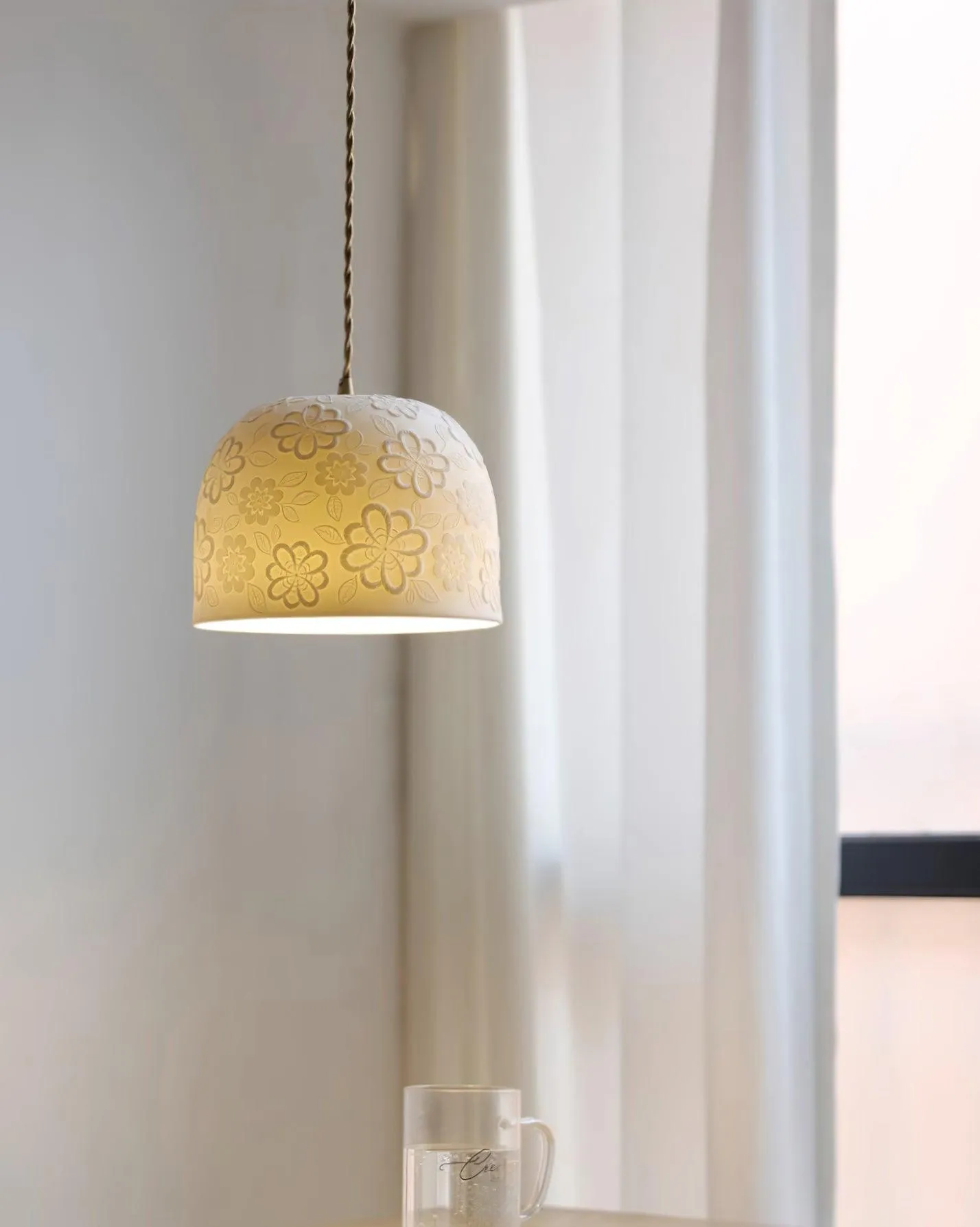 Corals Ceramics Pendant Lamp 7.8″- 5.5″