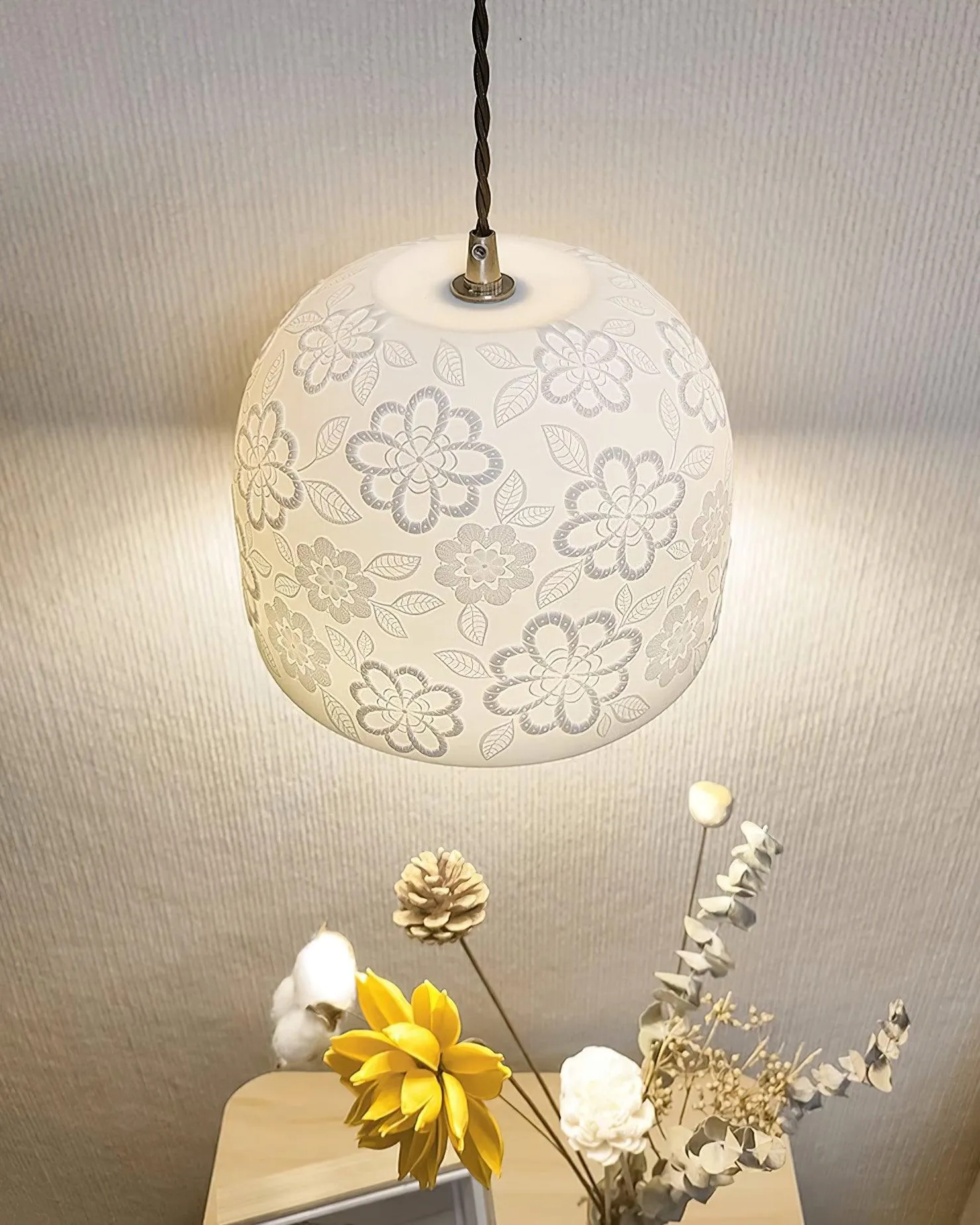 Corals Ceramics Pendant Lamp 7.8″- 5.5″