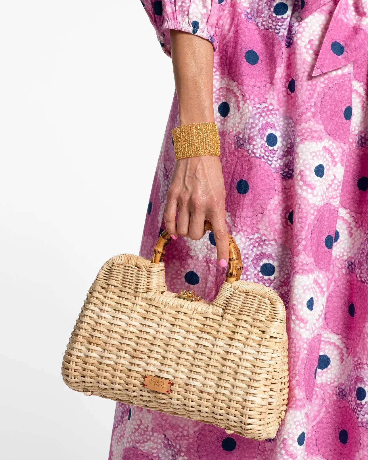 Crochet Mesh Cuff Bracelet Gold