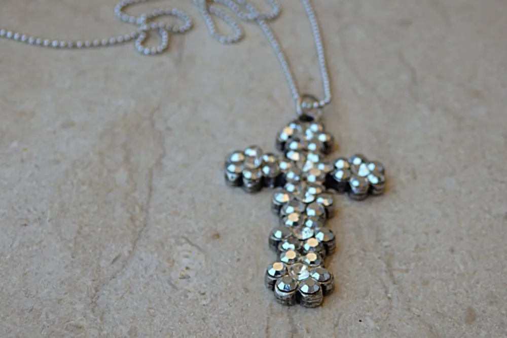 Cross necklace.