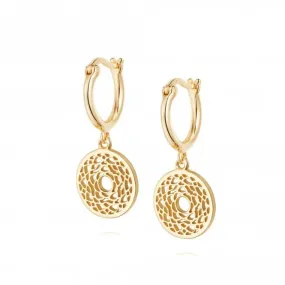Crown Chakra 18ct Gold Platede Earrings ECHK2007