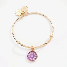 Crown Chakra Charm Bangle Bracelet