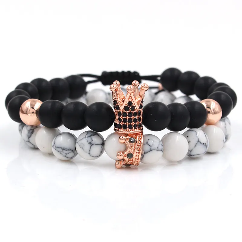 Crown white pine crown bracelet