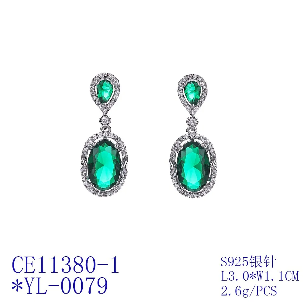 Cubic Zircon CZ Drop Earrings for Wedding, Crystals Dangle Earring for Bride, Women Girl Birthday Party Jewelry CE11380
