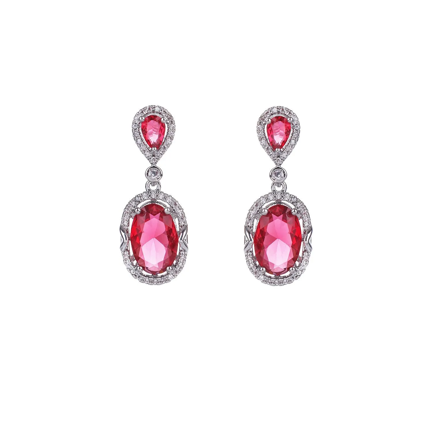 Cubic Zircon CZ Drop Earrings for Wedding, Crystals Dangle Earring for Bride, Women Girl Birthday Party Jewelry CE11380