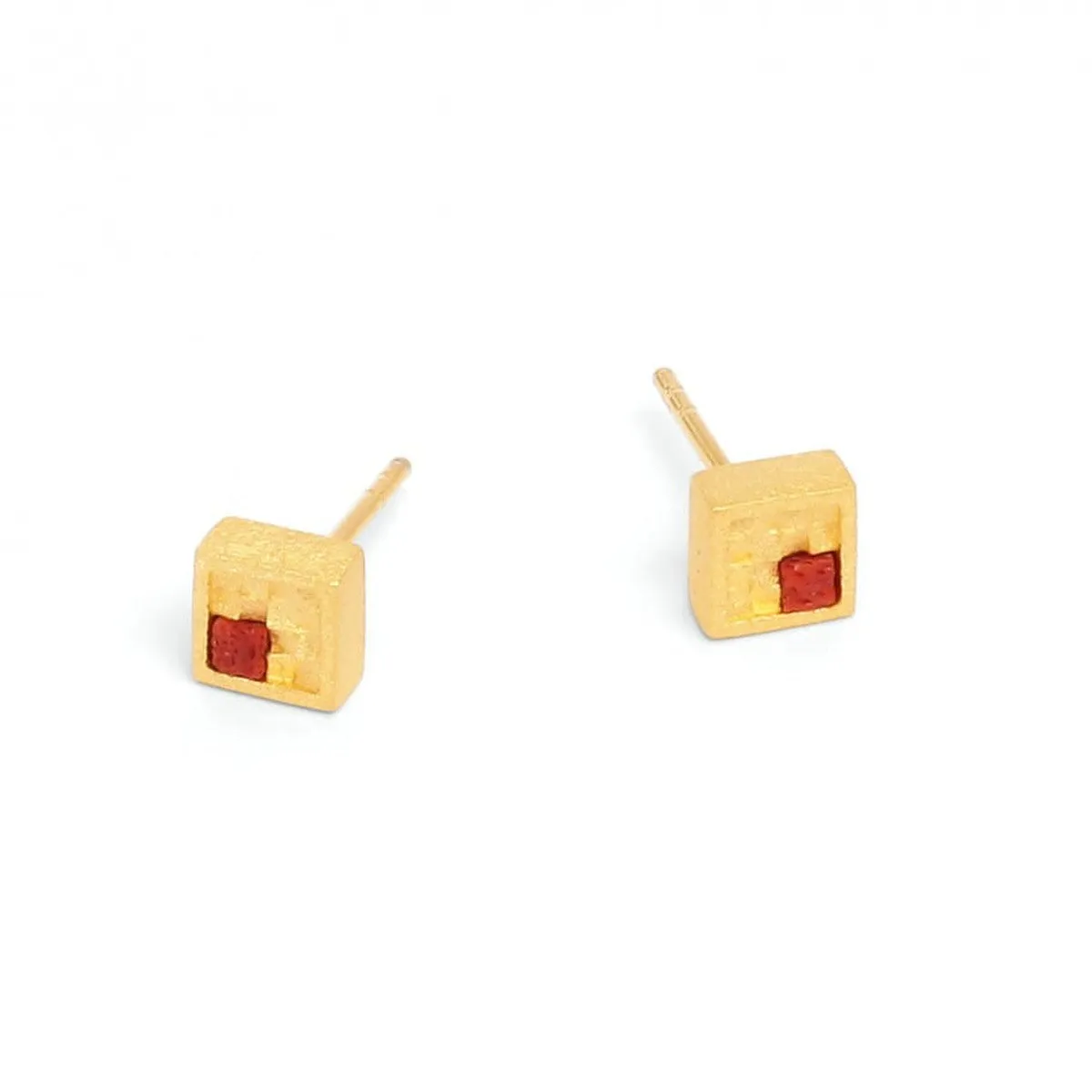 Cubimos Sponge Coral Earrings 19293296