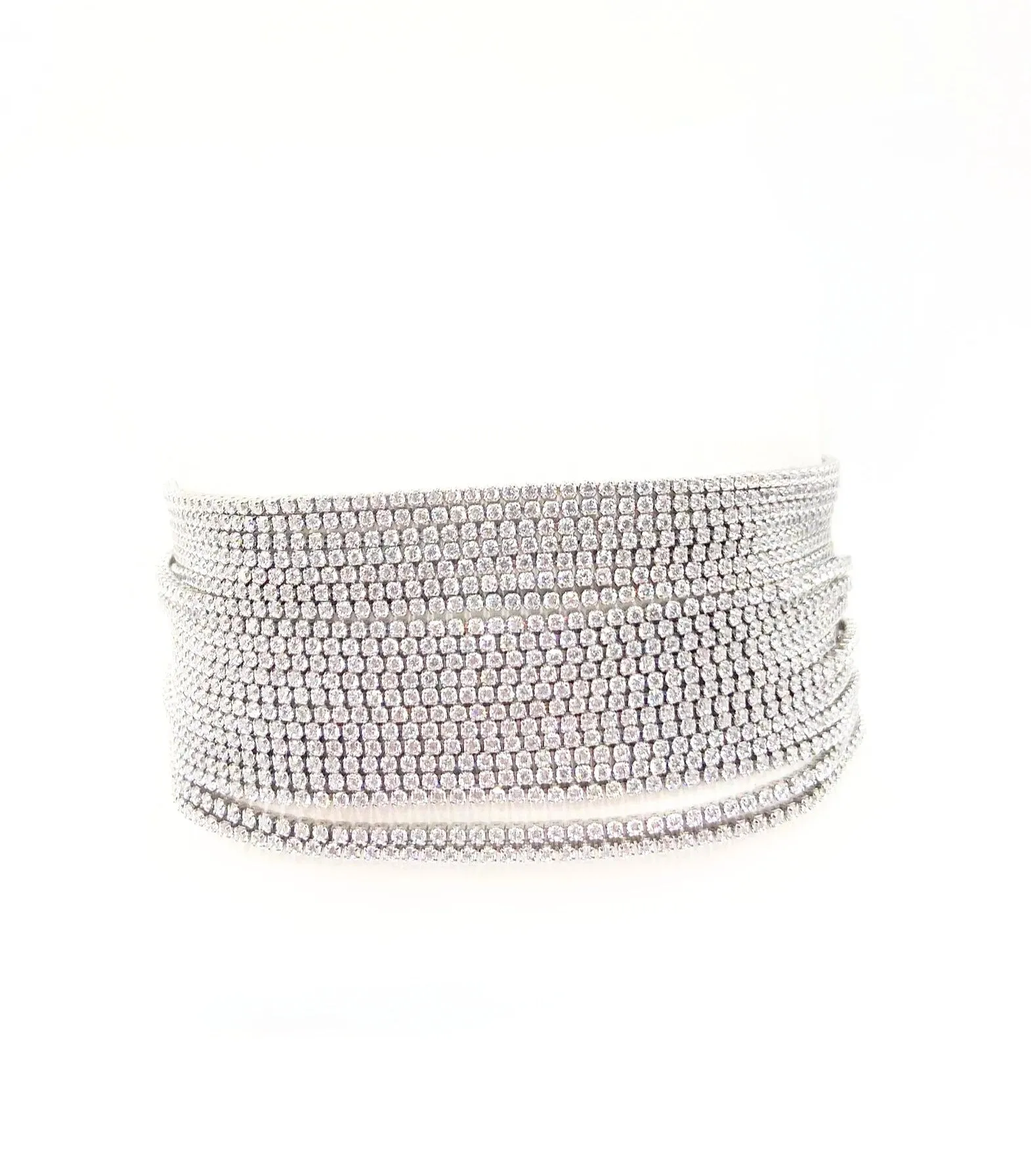 CZ NARROW MULTI STRAND BRACELET