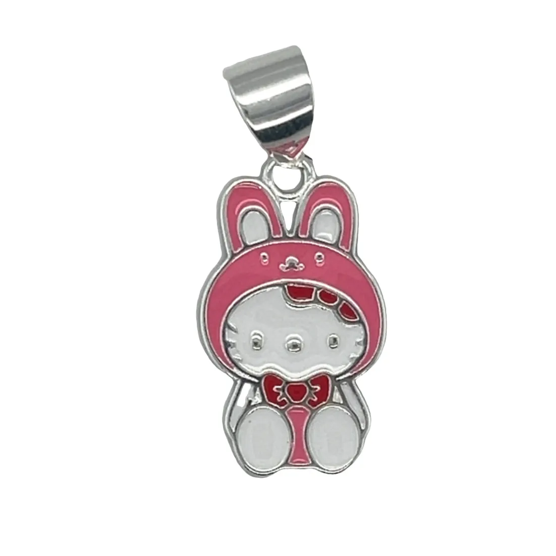 D1763 Pink Bunny Pendant