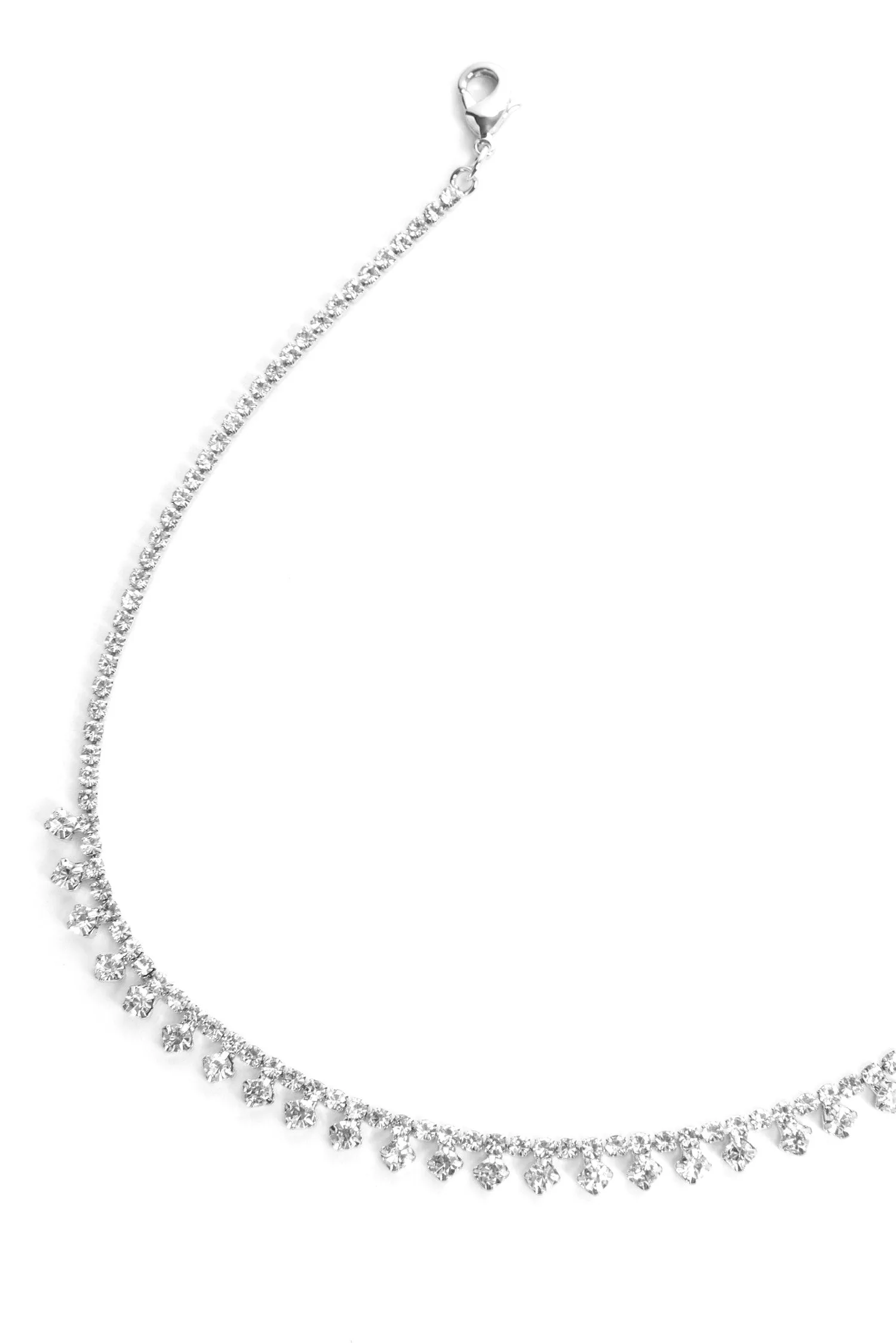 Dainty Drops Rhinestone Choker