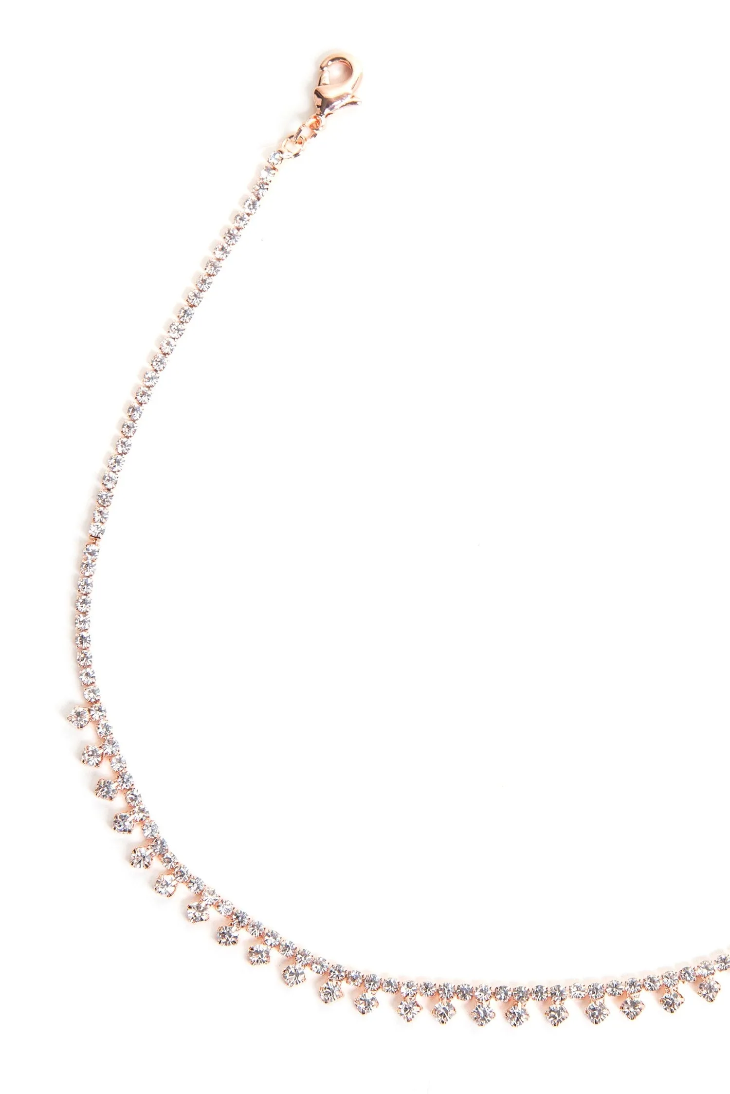 Dainty Drops Rhinestone Choker
