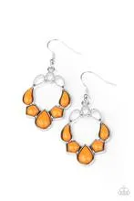 Earrings Its Rude to STEER - Orange E113