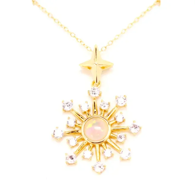 Ella Opal Burst Pendant