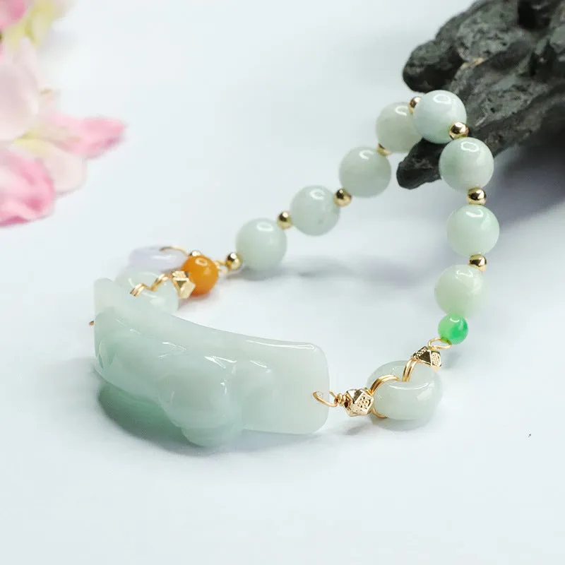 Emerald Jade Handcrafted Sterling Silver Bracelet