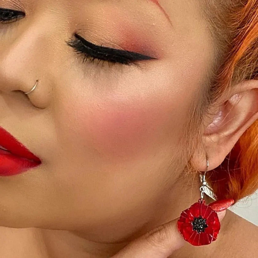 Erstwilder Poppy Field Drop Earrings