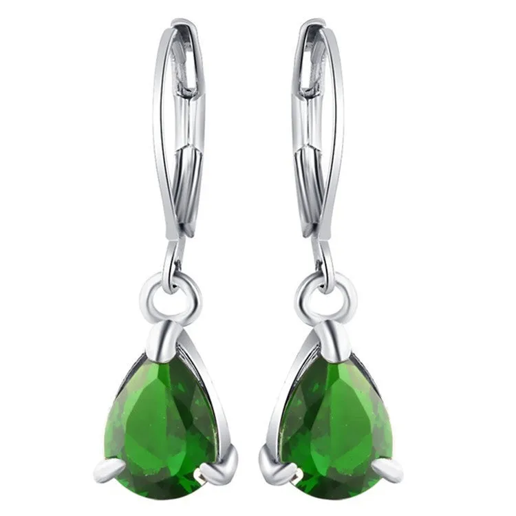 European And American Fashion Inlaid Zircon Earrings