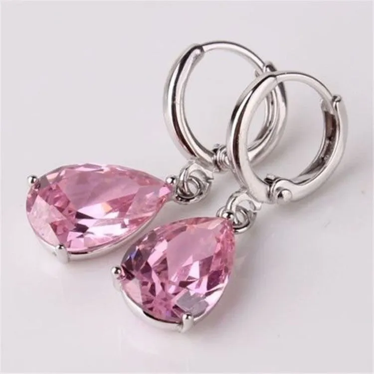 European And American Fashion Inlaid Zircon Earrings