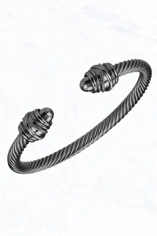 Fashion Circle Cable Cuff Bracelet