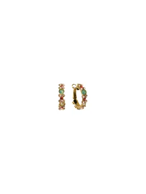 Floral Hoop Earrings - EBP15BGCOR