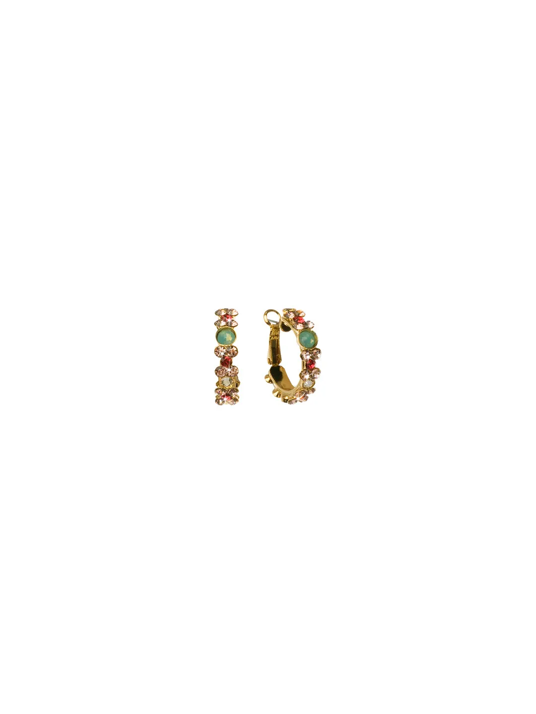 Floral Hoop Earrings - EBP15BGCOR