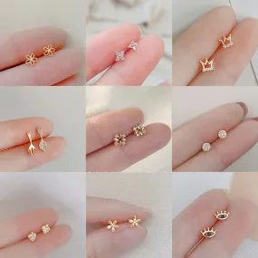 Flower Small Stud Earrings
