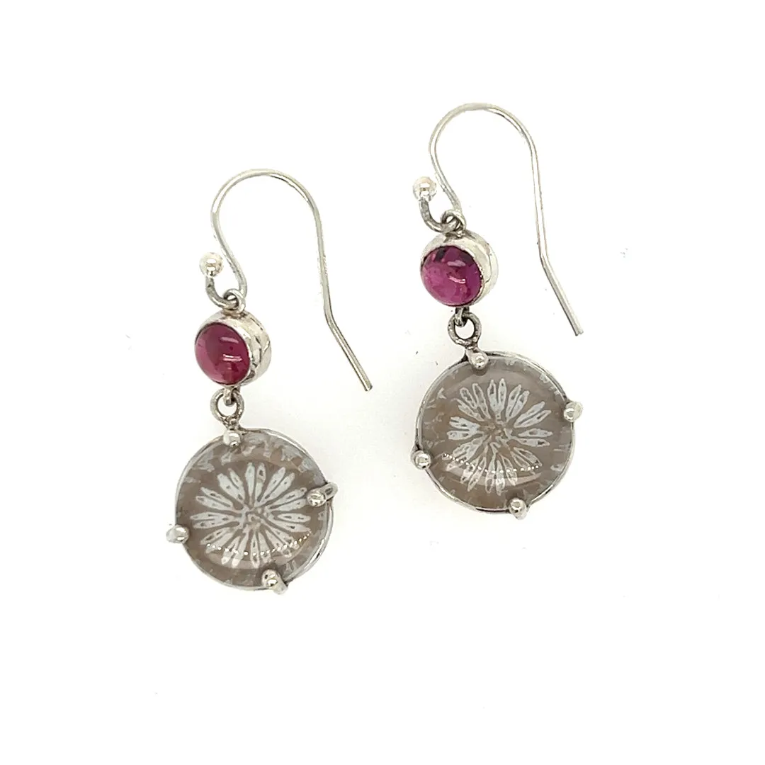 Fossilized Coral Earrings