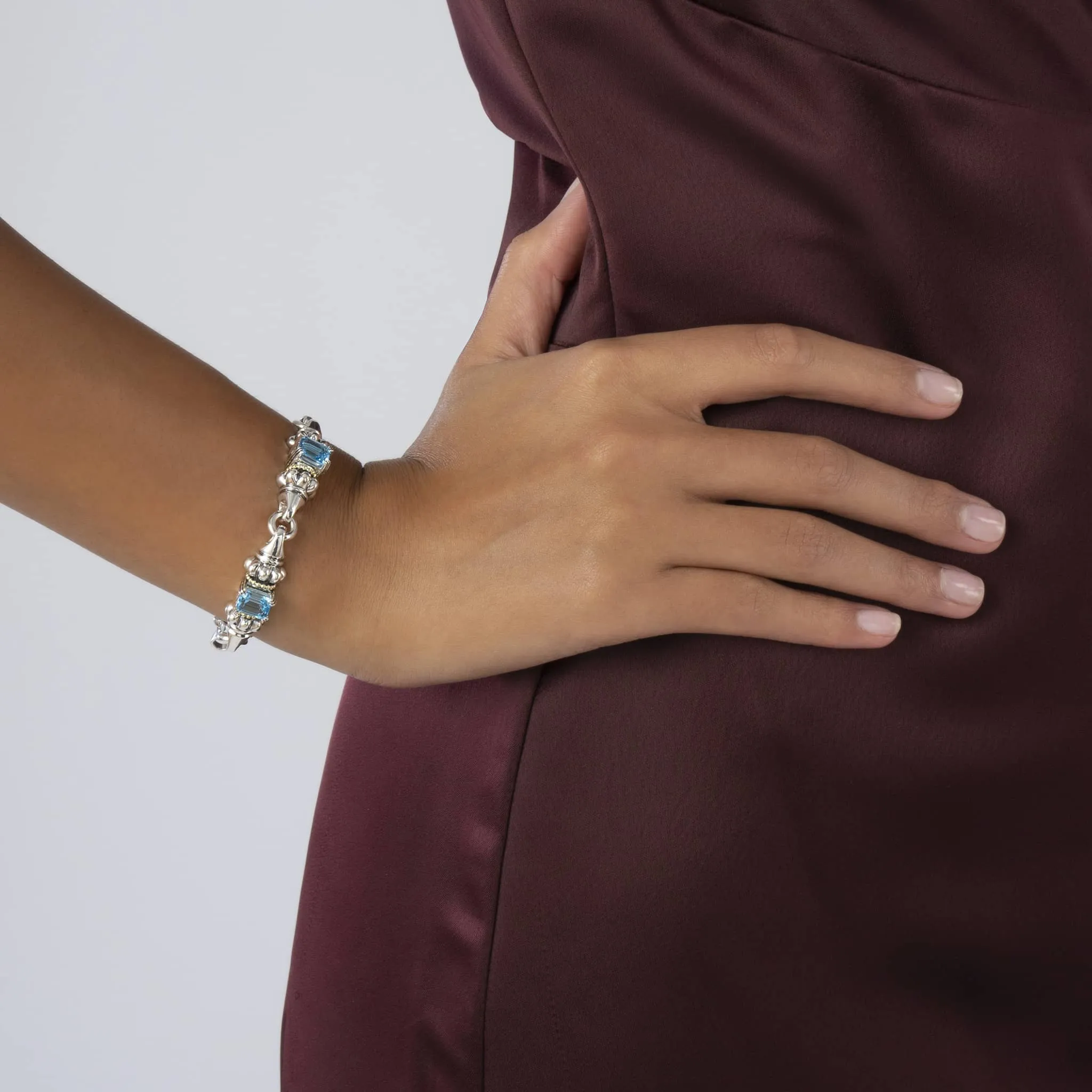 Glacier Classic Swiss Blue Topaz Bracelet