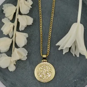 Gold Medallion Necklace