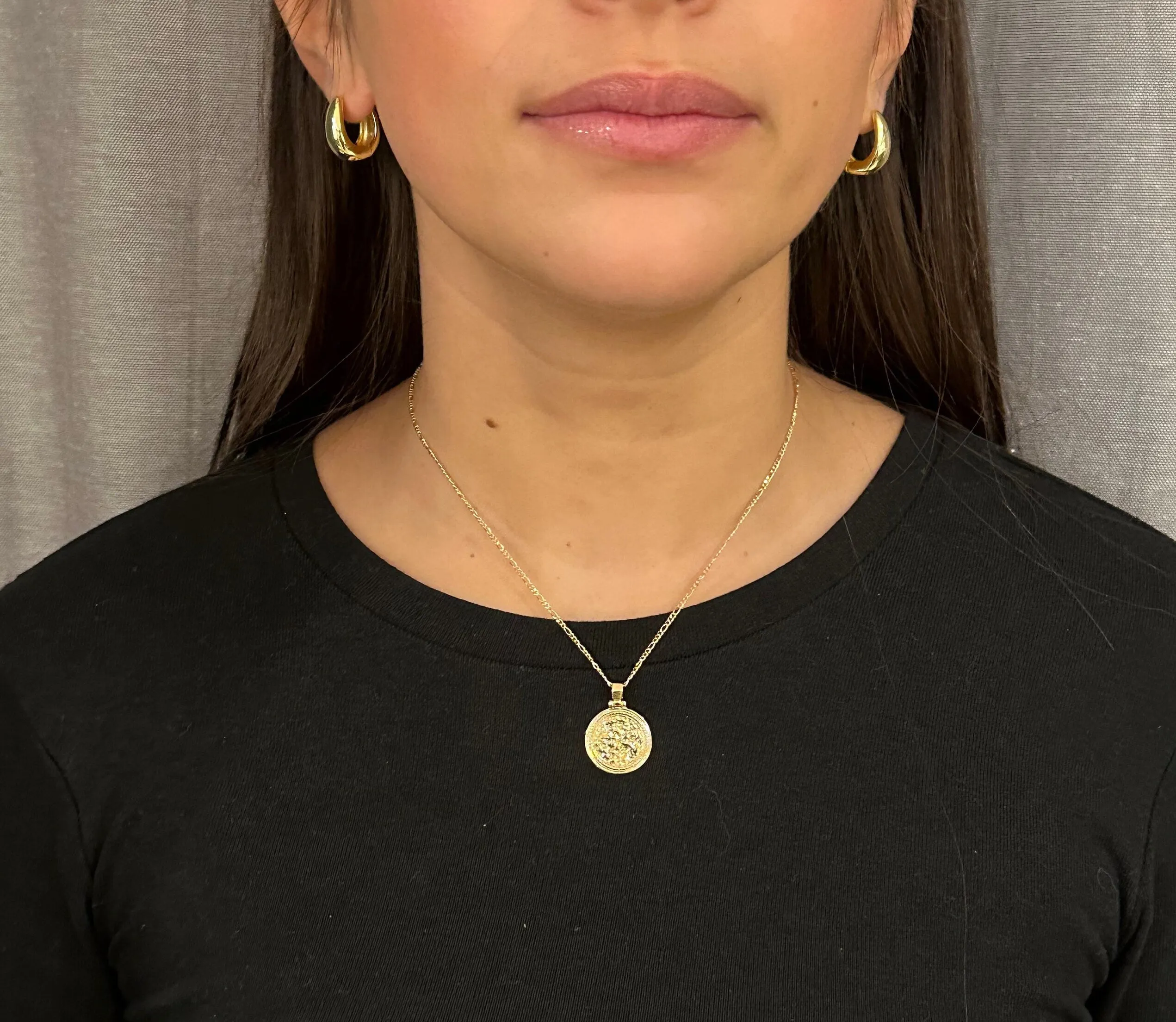 Gold Medallion Necklace