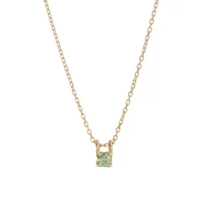 Green Sapphire Petite Era Necklace (ready to ship option)*