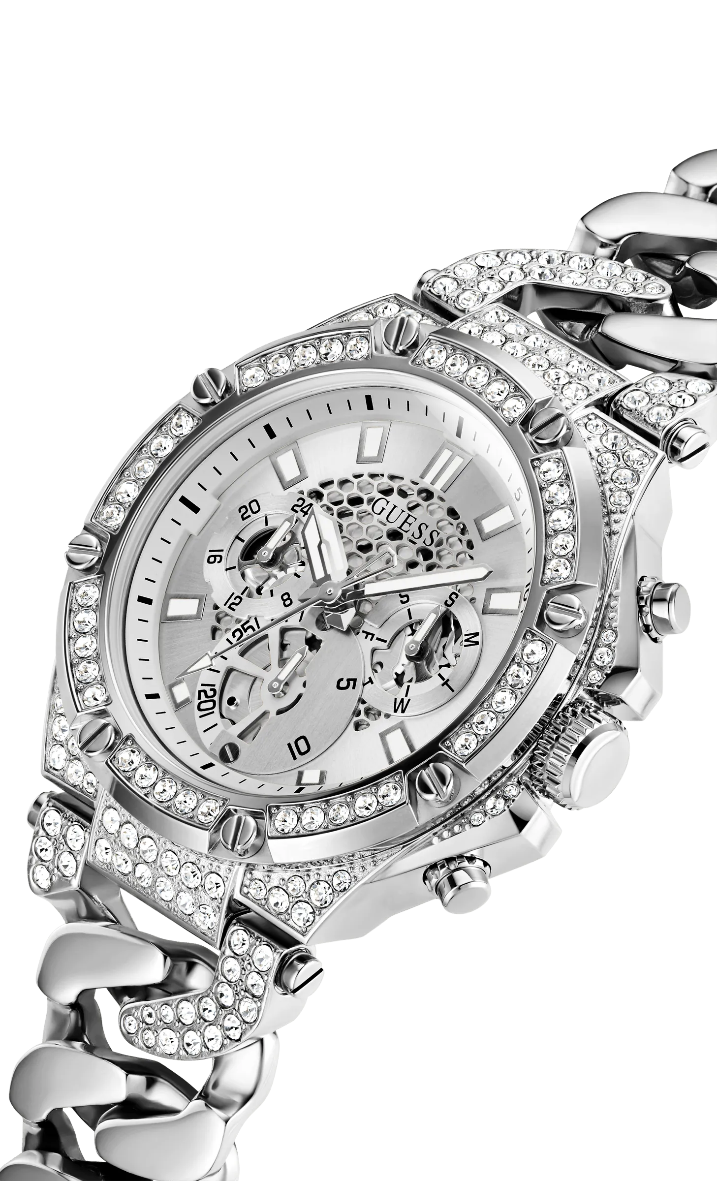 Guess Baron Silver Men's Watch GW0517G1