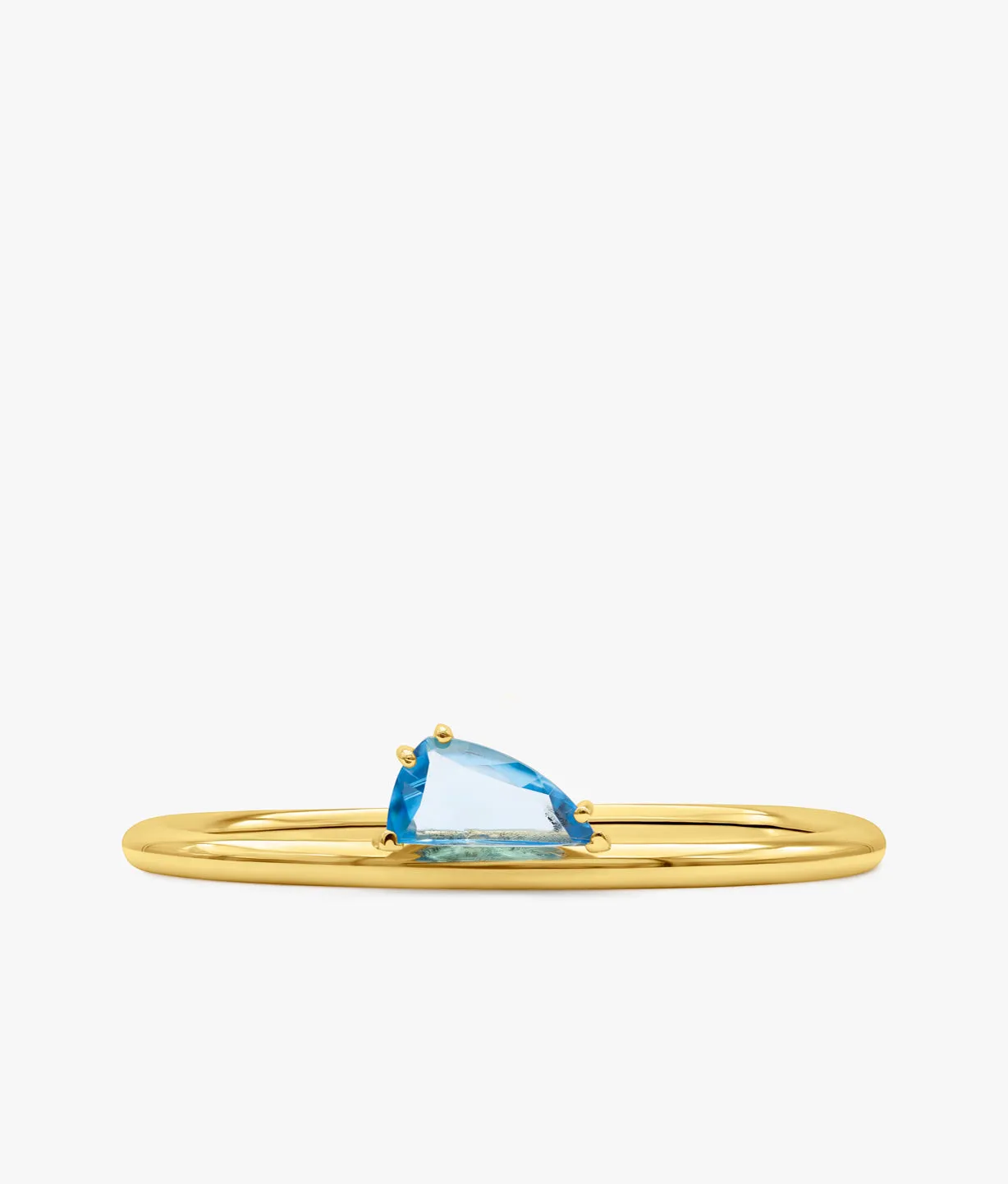 Half Cut Blue Topaz Bracelet