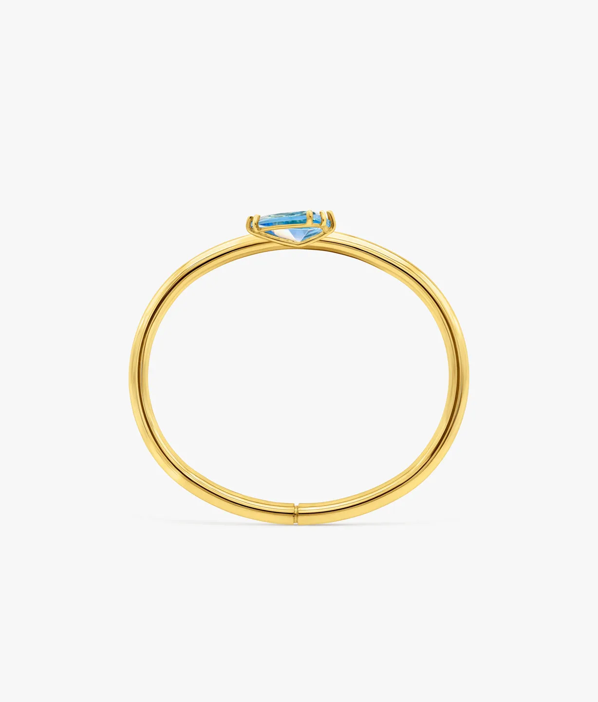 Half Cut Blue Topaz Bracelet