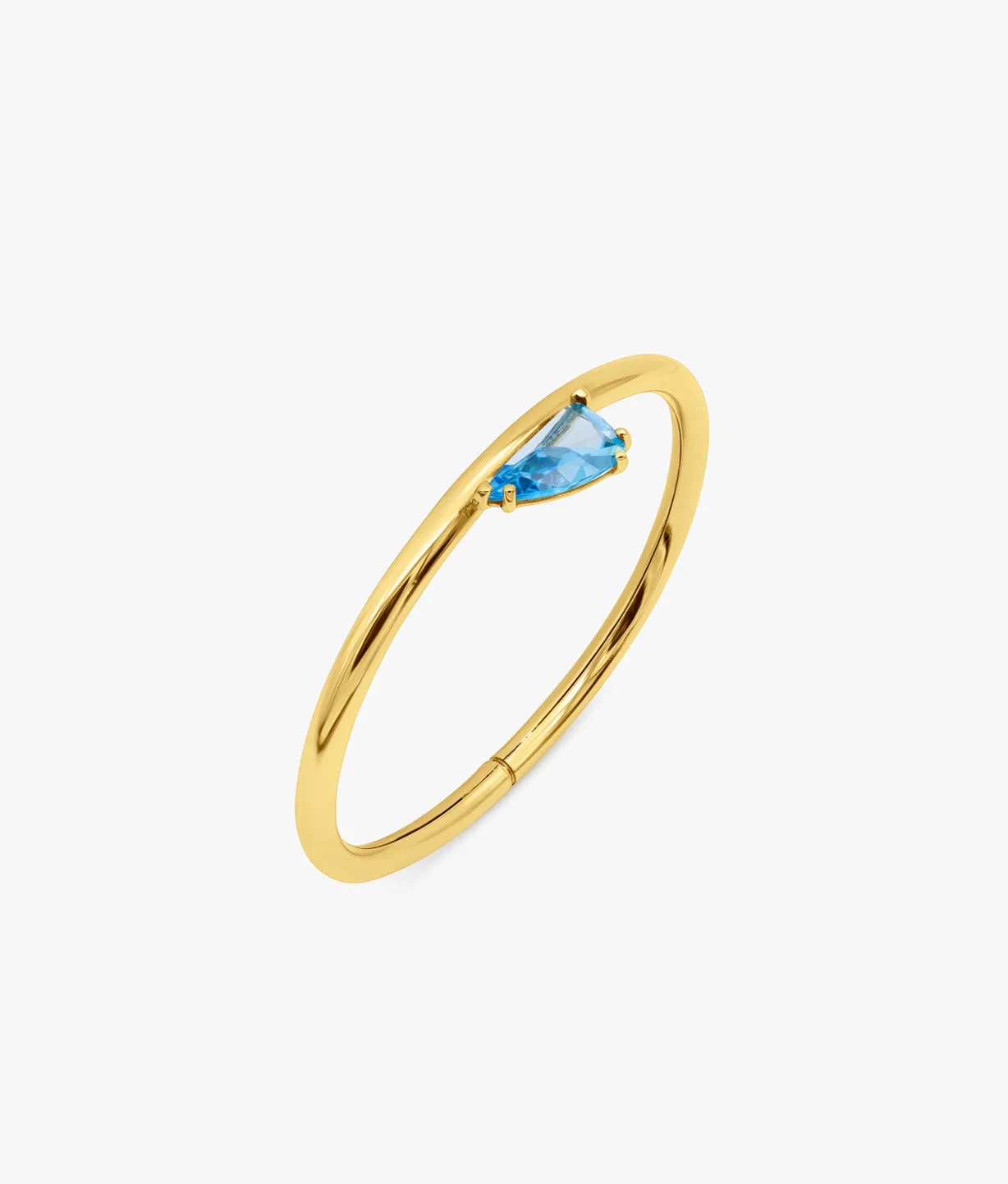 Half Cut Blue Topaz Bracelet