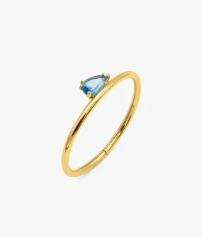 Half Cut Blue Topaz Bracelet