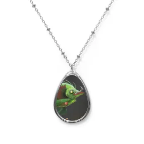 Hook Lung Jaw Oval Necklace