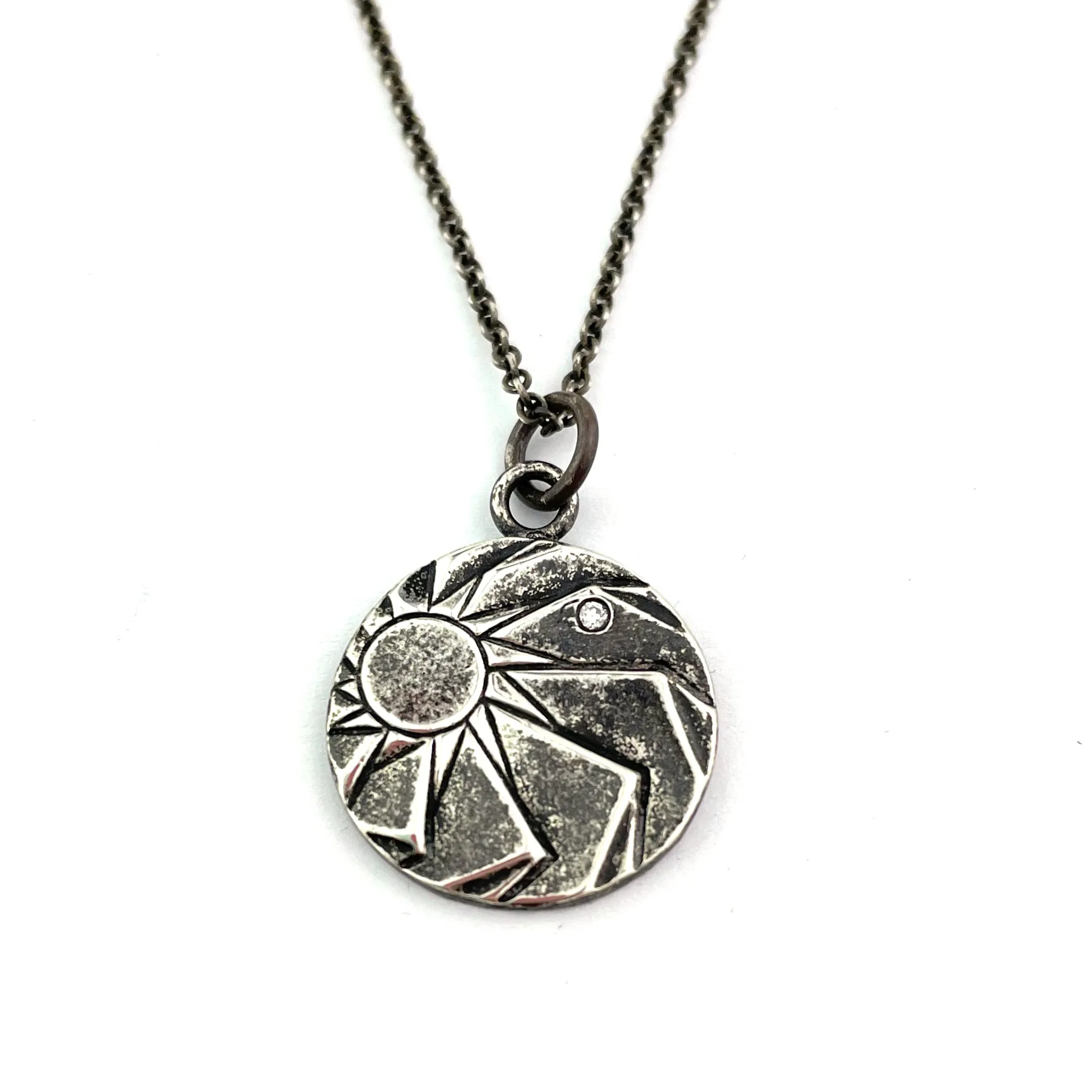HORIZONS Necklace (Archive edition) - SILVER with White Diamond