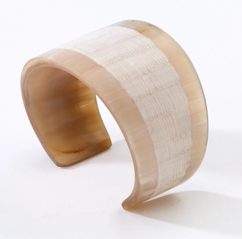 Horn Scaled Cuff Bracelet