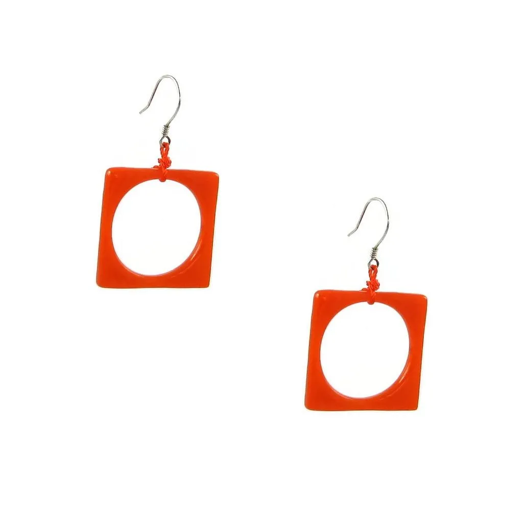 Hoyo Glass Earrings - Purple