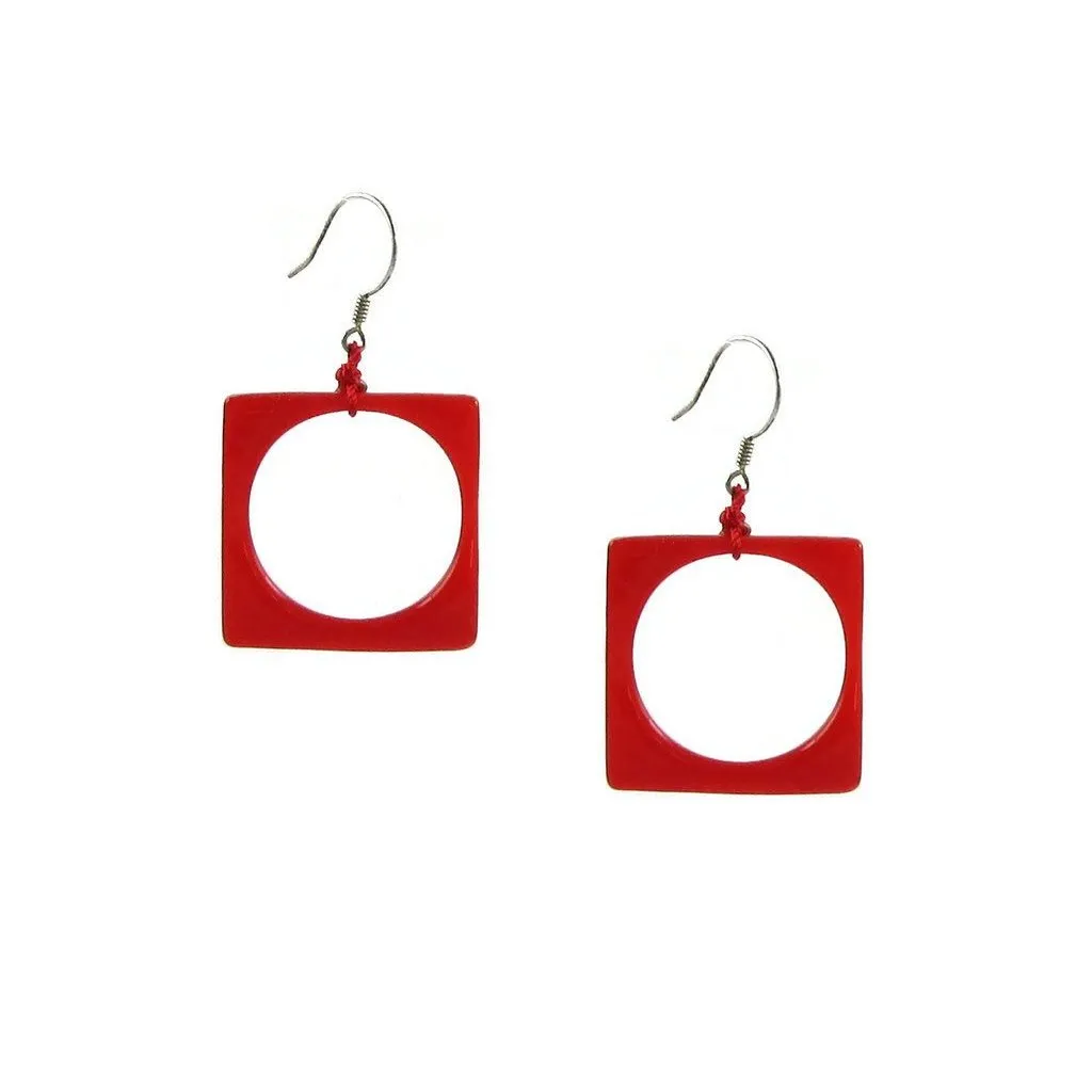 Hoyo Glass Earrings - Purple