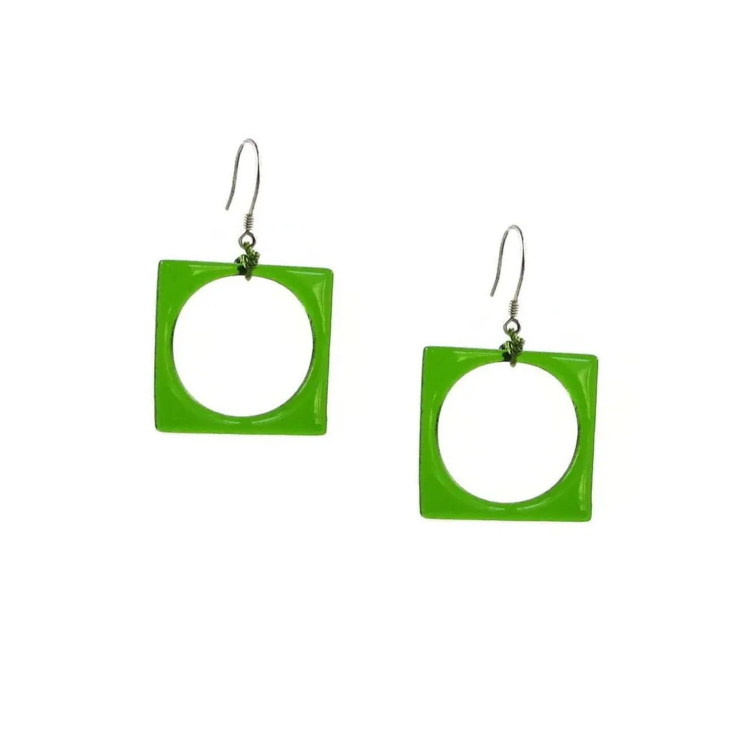 Hoyo Glass Earrings - Purple