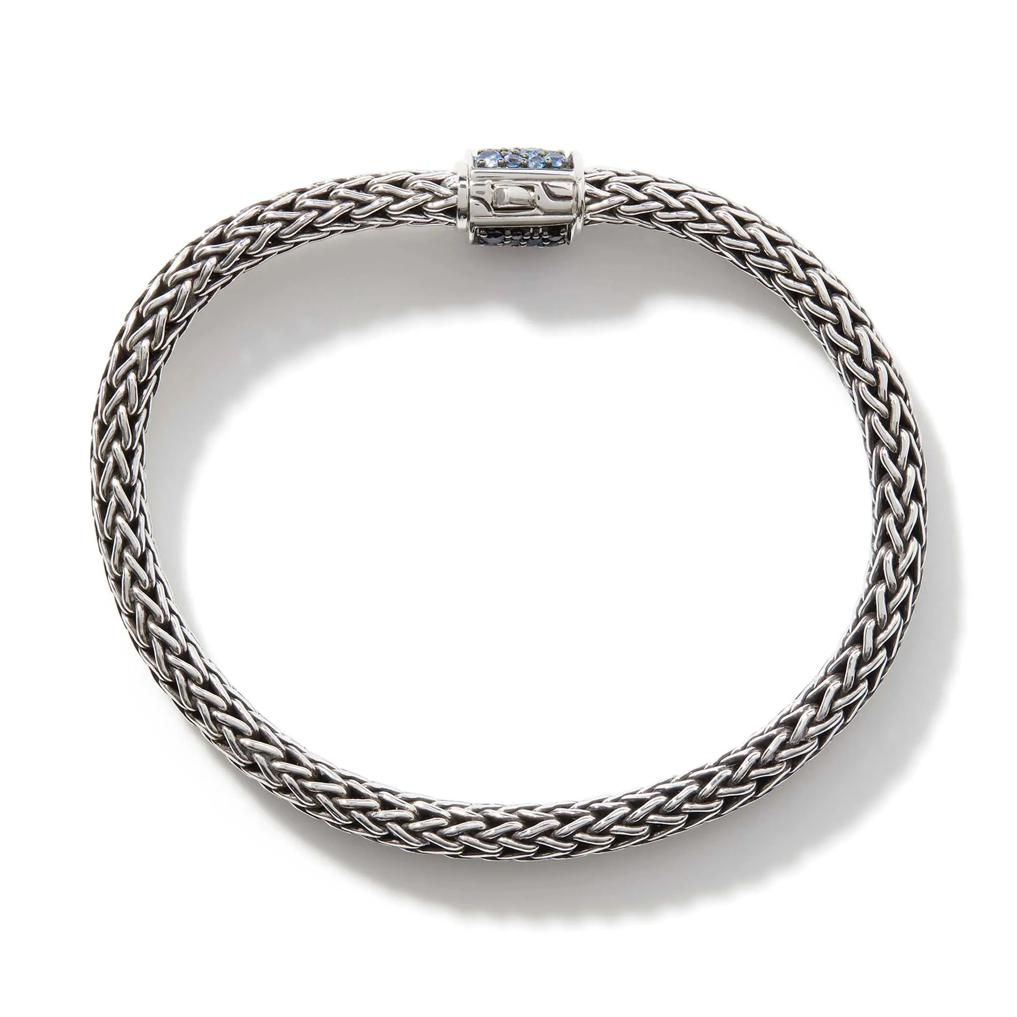 Icon Bracelet, Sterling Silver, Reversible Gemstones, 6.5MM|BBS90422RVBLS2SBT
