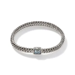 Icon Bracelet, Sterling Silver, Reversible Gemstones, 6.5MM|BBS90422RVBLS2SBT