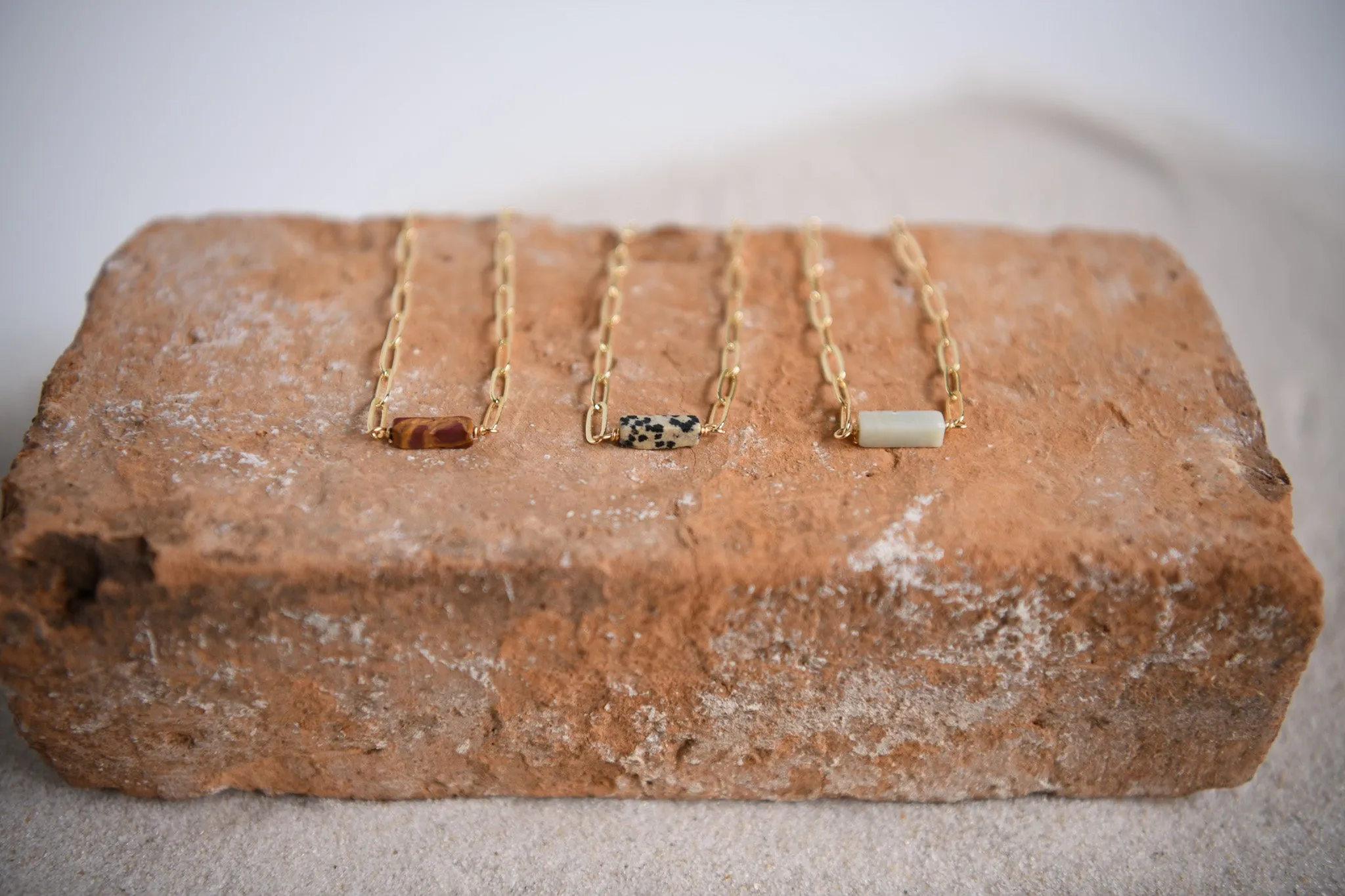 In My Dreams Red Creek Jasper Paperclip Necklace