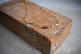 In My Dreams Red Creek Jasper Paperclip Necklace