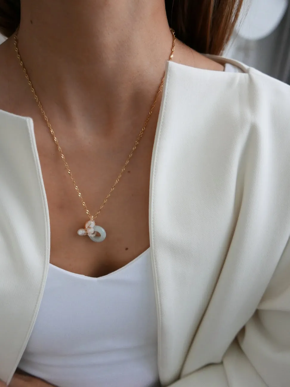 Intertwined (Purple Rice Pearl) - 3 In 1 Necklace