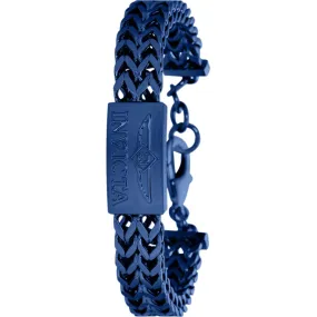 Invicta Men's Bracelet - Elements 234mm Band Length Dark Blue Woven Links | 39622