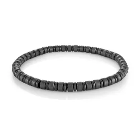 Italgem Men's 8" IP Steel Bead Bracelet