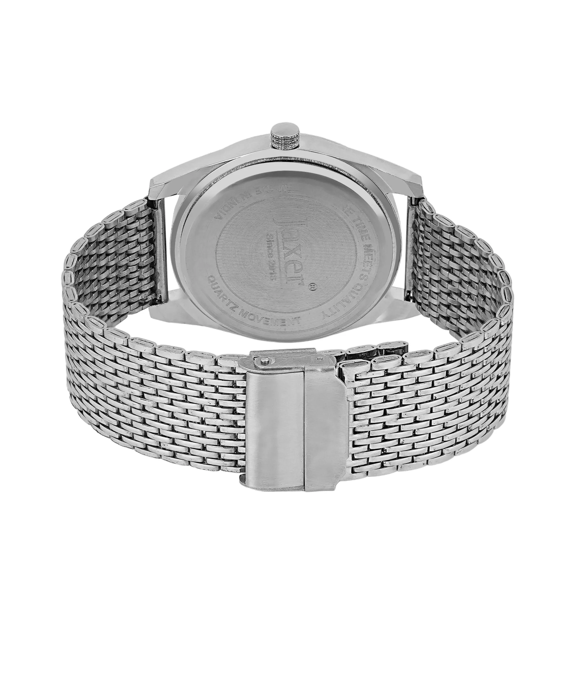 Jaxer Brown Dial Steel Chain Analog Wrist Watch for Men - JXRM2197